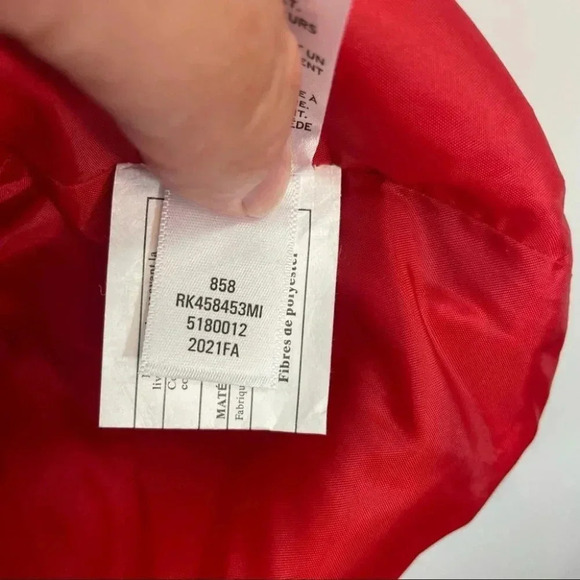 Abound Red Puffer  Jacket - Picture 11 of 11